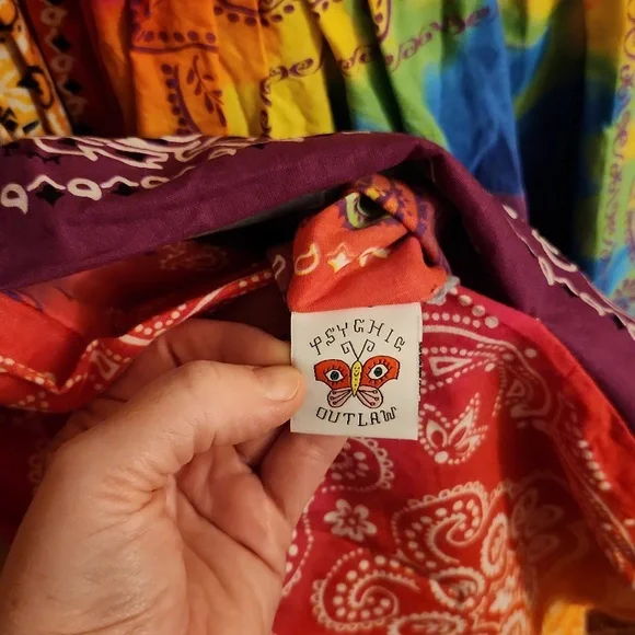 Psychic Outlaw custom Classic Bandana Mini Dress - Picture 3 of 11